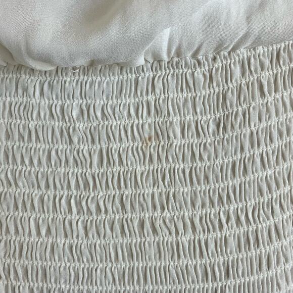 Alice + Olivia Off White Ruffle Off Shoulder Dress Size Large - Picture 4 of 5